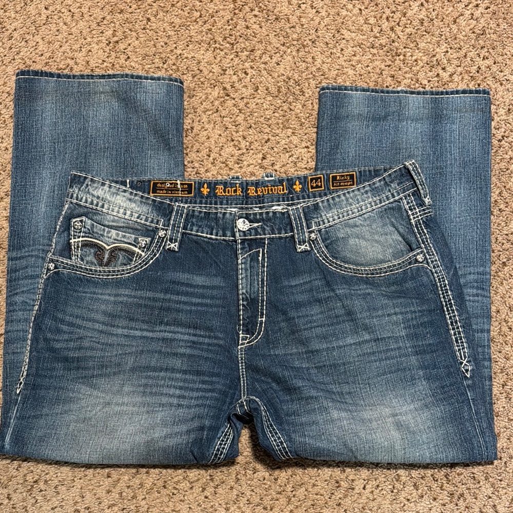 Rock Revival Men's Blue Jeans